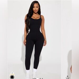 Black Sleeveless Jumpsuit